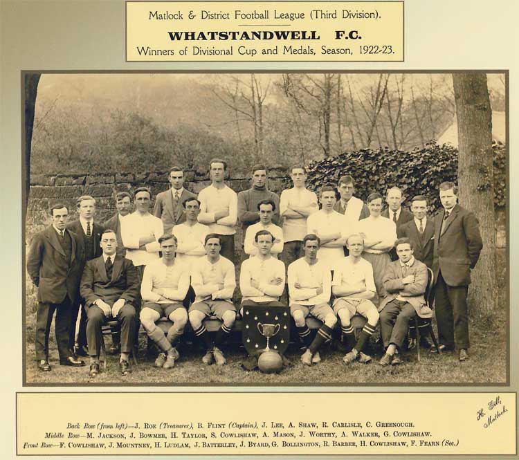 Photograoh of Whatstandwell Football Club 1922-23